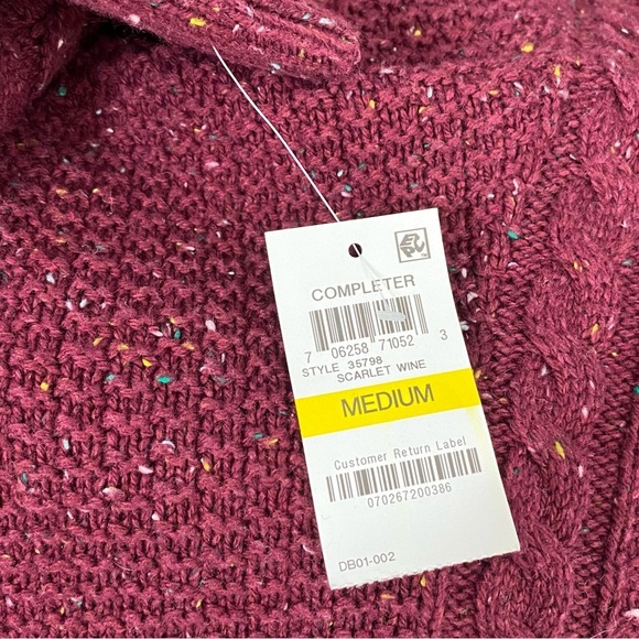 Style & Co Burgundy Duster Cardigan - Picture 12 of 14